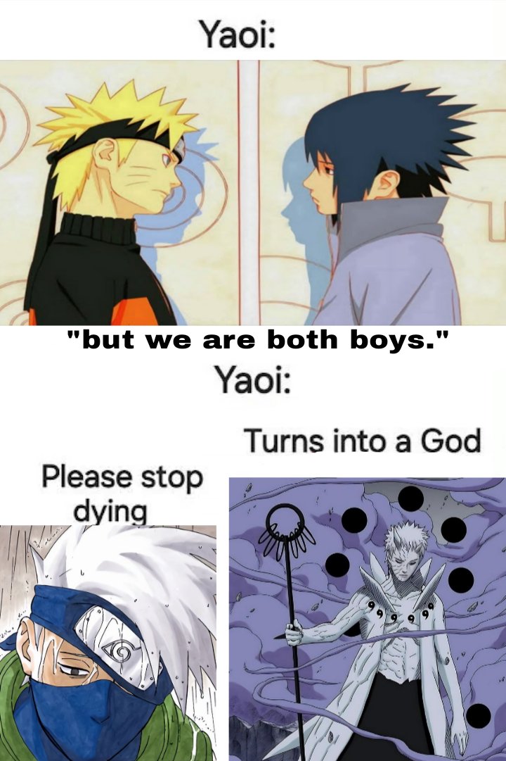 heriozu's tweet photo. two types of yaoi in naruto https://t.co/3gAgleliA8