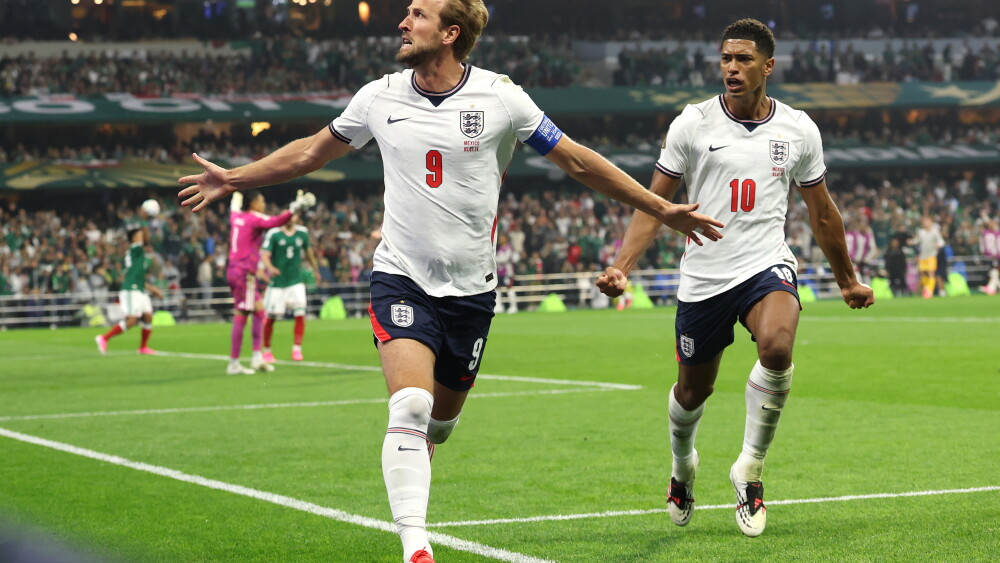 Yourscore_App_'s tweet photo. Ten men. The Azteca roaring. England did not blink.

Bellingham with two in three minutes, Kane ice cold from the spot, Pickford enormous when it mattered.

Into the quarter-finals. 🦁

#ThreeLions #ENG #WorldCup #MEXENG https://t.co/f7MWgjTOHc