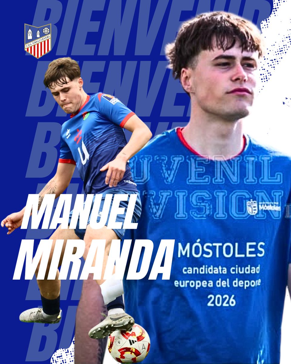 CDANavalcarnero's tweet photo. ✍🏻 𝐅𝐈𝐂𝐇𝐀𝐉𝐄𝐒 𝐒𝐄𝐍𝐈𝐎𝐑 𝐁 | Más altas en nuestro equipo B por aquí 👋🏻🔥

🔸Manuel Miranda y Álvaro Muñoz, ambos procedentes del @CDMostoles B se incorporan al equipo de Joaquín esta temporada 

¡Bienvenidos 🤩! https://t.co/oFfBiNRREl