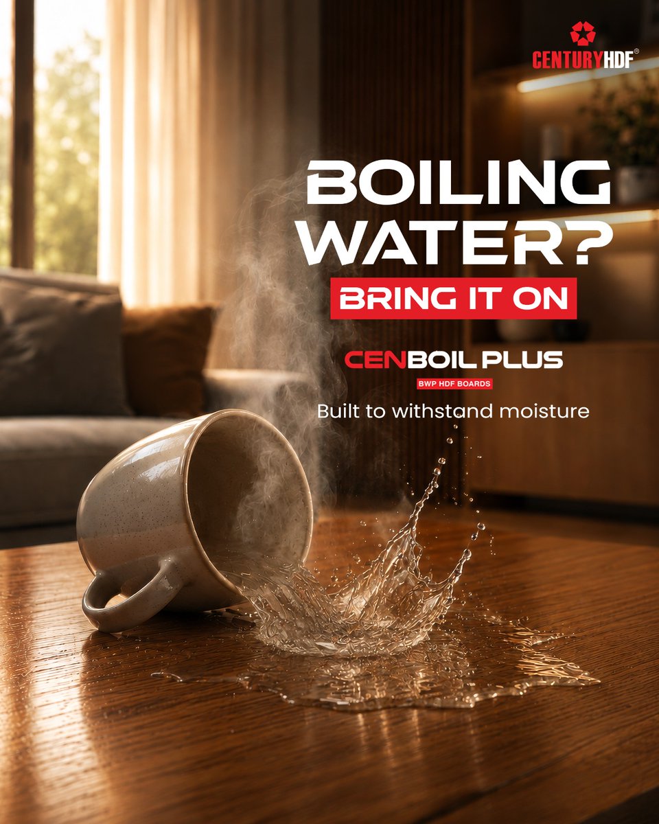 CenturyProwud's tweet photo. True strength starts within. Cenboil Plus delivers high density, lasting stability, and dependable performance for furniture built to last.
#CenturyHDF #CenboilPlus #Builtforstrength #ModernInterior https://t.co/5rNGUQrqfU