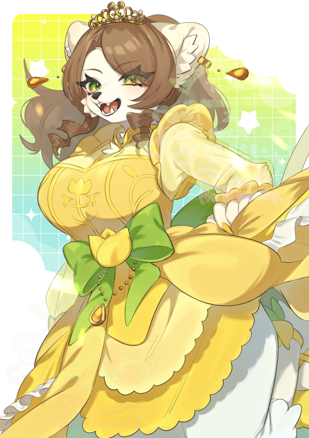shiki_2p's tweet photo. Rainbow × Dress💛Yellow https://t.co/SzAAqjK43Q