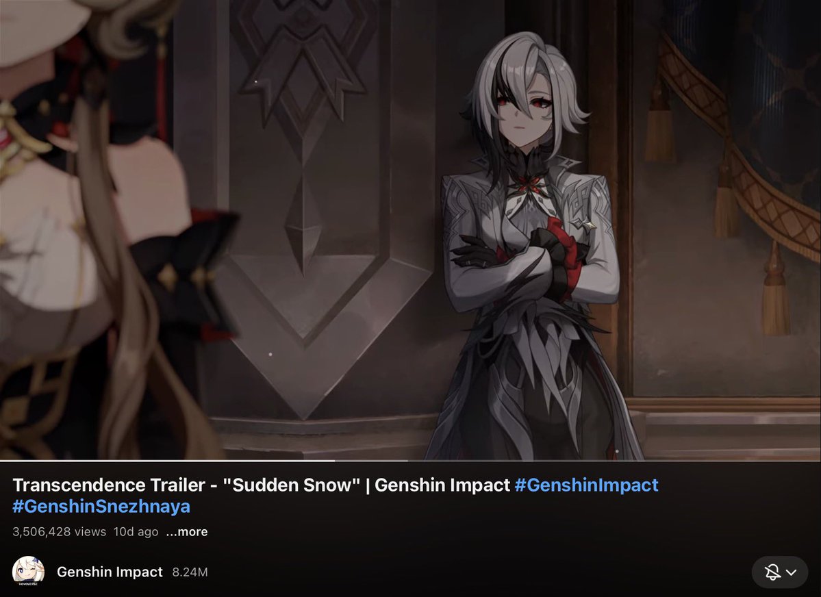 Midori_13579's tweet photo. Did you know?

Genshin Impact’s Transcendence Trailer features 5 seconds of Arlecchino just standing around and doing absolutely nothing 

This is a reference to the fact that’s all she’s gonna do in the entire story https://t.co/0SIbEqJW9d