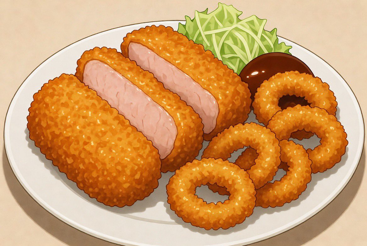 O2sRdjYsoX37336's tweet photo. 黒猫料理長の夕飯
ボンゴレビアンコ
揚げ物　ハムカツ、イカリングのセット https://t.co/oogsh2lXrn