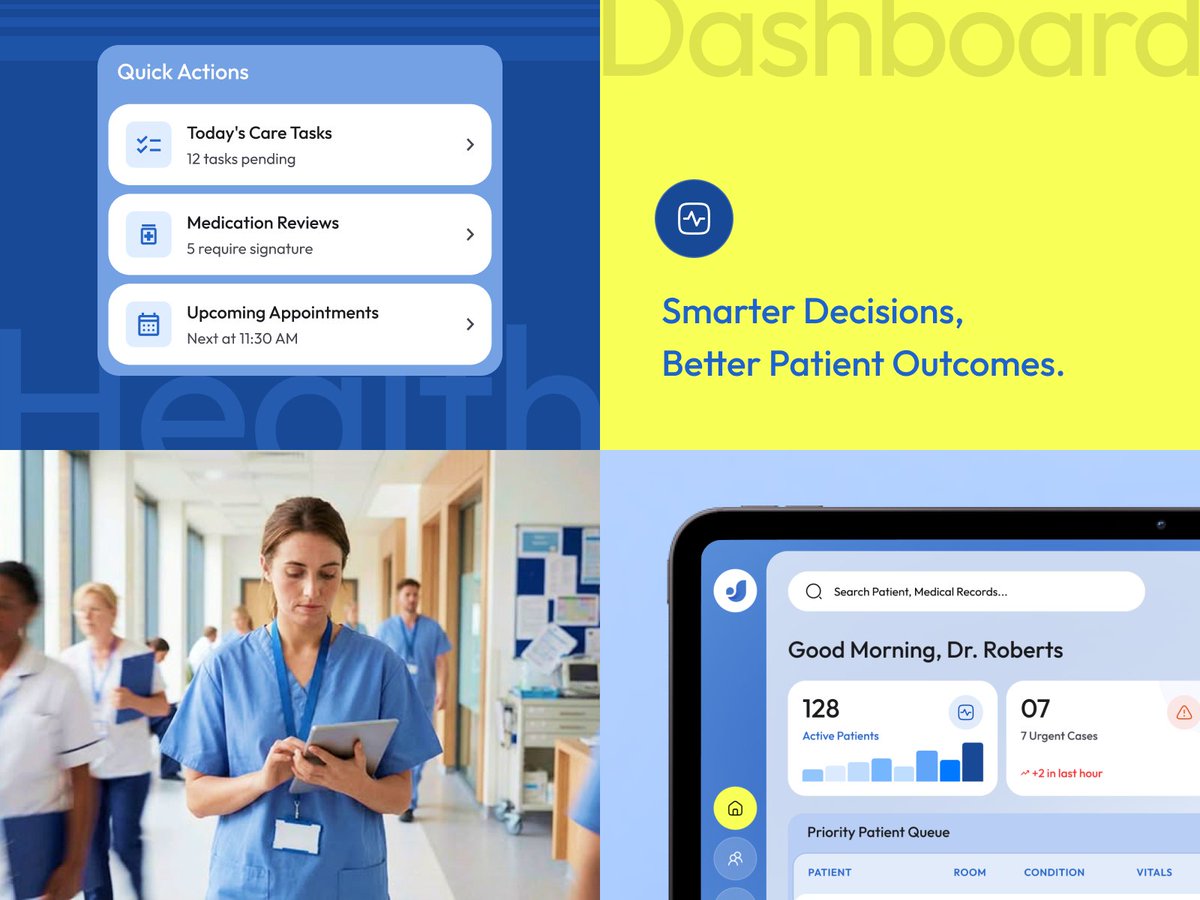 MultiQoS's tweet photo. 🏥📊 Transform healthcare with an intelligent dashboard built for real-time patient monitoring, health analytics, appointment management, and connected care experiences. 🤖💙

Explore the UI:
https://t.co/j3ALUuzRUc

#HealthTech #HealthcareUI #AI #MultiQoS https://t.co/N7nn1R2Je7