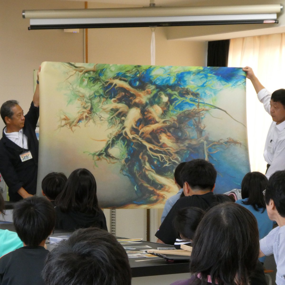 GSakadou's tweet photo. 【葛飾小学校で「ふなばしアートカード」を使った「対話型鑑賞教室」7/6開催】
同授業は小学5年生を対象に船橋市民ギャラリーが図工鑑賞の授業として行っているもので、特に、学校での実施に特化した船橋市オリジナルの対話型鑑賞の授業です。
（これまで16校実施　詳細はHP参照） https://t.co/DcUCOjnyGE