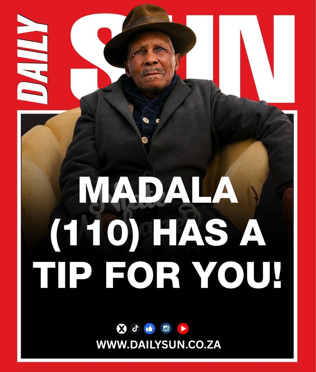 dailysunsa's tweet photo. 110 YEARS OLD... and still going strong ๐๐ Madala Makane says he's never touched booze ๐ป Click link for more: https://t.co/J4zYuZIZZs #DailySunNews #QwaQwa #FreeState #110YearsOld https://t.co/tjXPh709nk