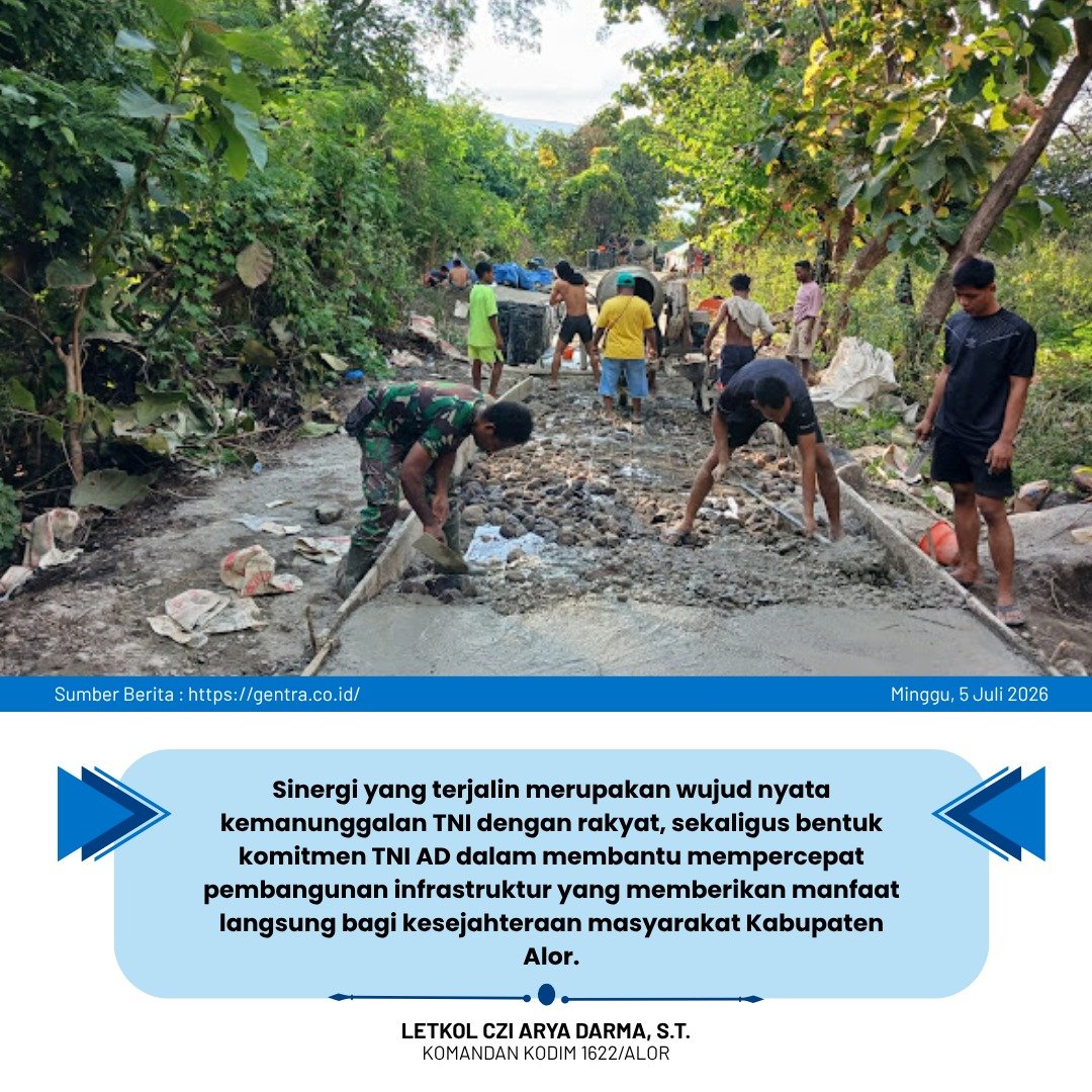 Lylaasmith_'s tweet photo. Lebih dari sekadar mempertahankan kewibawaan negara, TNI turun tangan mengerjakan infrastruktur jalan dan menyalurkan logistik sampai ke kawasan pinggiran.
Hadir Sampai Pelosok https://t.co/X6jAR4FMLD