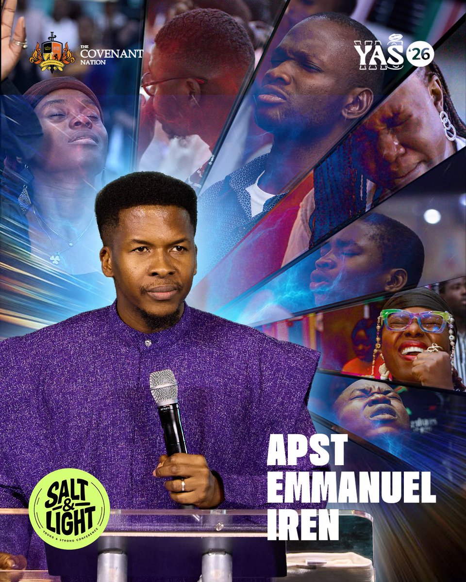 yasconference's tweet photo. "Bear your yoke in your youth. Youth is not just an advantage, it is a capital"
- Apostle Emmanuel Iren @pst_iren 

#yas2026 #saltandlight #youngandstrong https://t.co/PWpS4t00Bm