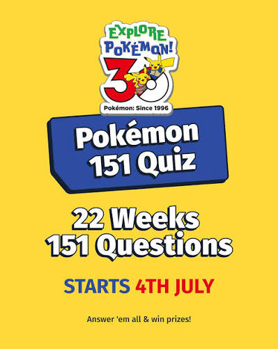 ViralCheckIn's tweet photo. Pokémon 22 weeks of quizzes Many prizes for you 🏆 https://t.co/G1EaBuY0FN 

#contestalert #giveaway #free #freesamples #giveawayalert #GiveawayIndia #Pokémon #weeks of #quizzes 
#1 #Contest, #Deals and #Freebies site #fforfree
 #Monsoon https://t.co/iwc5vTg0yA