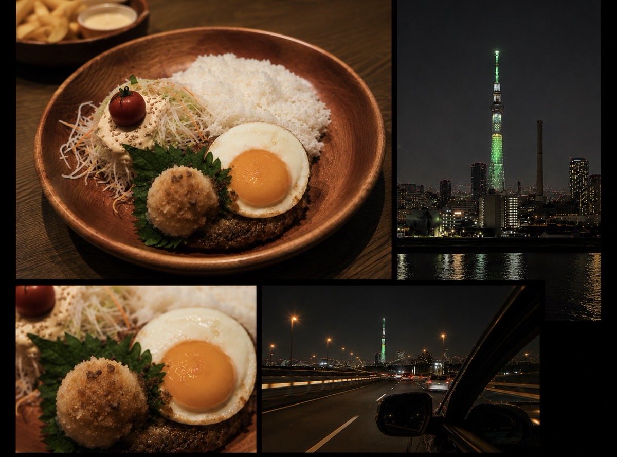 mcworks78_jp's tweet photo. 昨日は友達の付き添いで千葉へ🚗
帰りはびっくりドンキーで夕飯。
そのあと少しだけ夜のドライブ🌃
のんびりした一日でした😊
#びっくりドンキー
#ドライブ
#夜景
#千葉
#日常
#MonCraftWorks https://t.co/KDPRdX9ntA