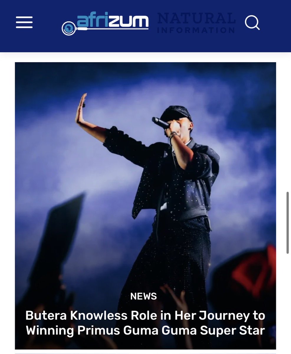 AfriZum's tweet photo. Butera Knowless Role in Her Journey to Winning Primus Guma Guma Super Star https://t.co/FCLhSs5HXo via @AFRIZUM https://t.co/acmXDvw81z