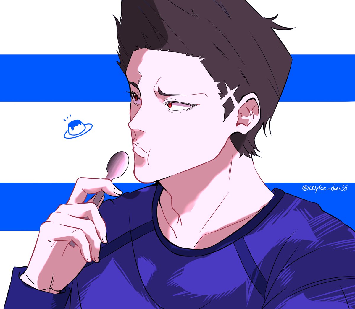 OOp1ce_daen55's tweet photo. もぐもぐばろう🍮🍮

#ブルーロックFA https://t.co/tTJgFrCz2D