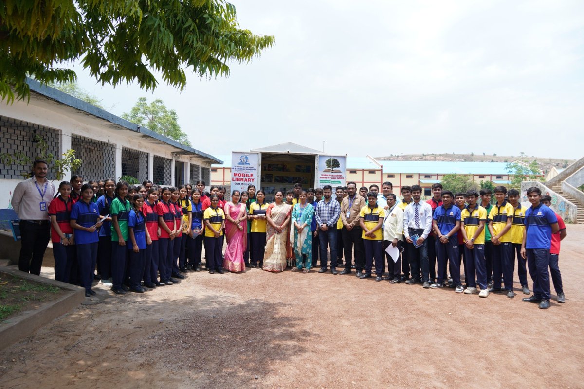 cvruCG's tweet photo. Knowledge on wheels, inspiration at every stop 🚐
Dr. C.V. Raman University’s Mobile Library Service successfully completed its second visit to LBD Higher Secondary School, Kota, bringing a treasure of books to eager students.
#MobileLibrary #CVRU #Bilaspur #ReadingCulture https://t.co/NQdVSZk47K