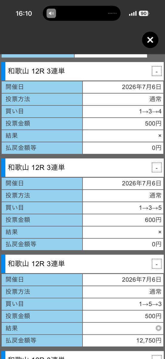 kxefmee's tweet photo. 1900円から再始動

和歌山12R 1-35-345 4点当たり https://t.co/8rASAFbeMw