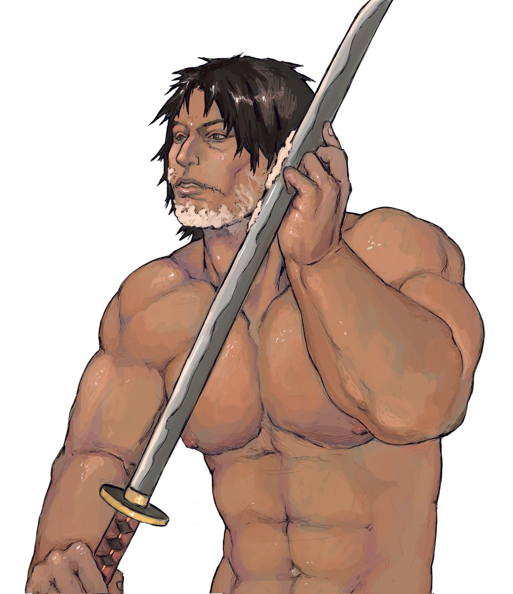 eeeeeeboy251553's tweet photo. That's what the post about my wooden swords was about. You still remember that I'm mainly a Kengan Ashura artist? I used myself as a reference.
 #KenganAshura #kngn #kngn夢 https://t.co/dtyhk1Gqq4