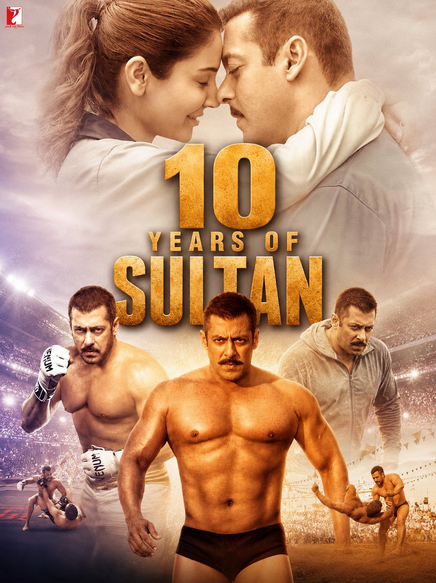 ReviewBollywoo1's tweet photo. 10 YEARS OF MASTERPIECE #Sultan 🔥

In this film, #SalmanKhan proved what he is truly capable of. Powerful emotions, brilliant storytelling and top-notch entertainment. everything blends perfectly #10YearsofSultan 

Budget: ₹145 Cr
India Net: ₹300 Cr
Worldwide Gross: ₹577 Cr https://t.co/7GWGpYcONl