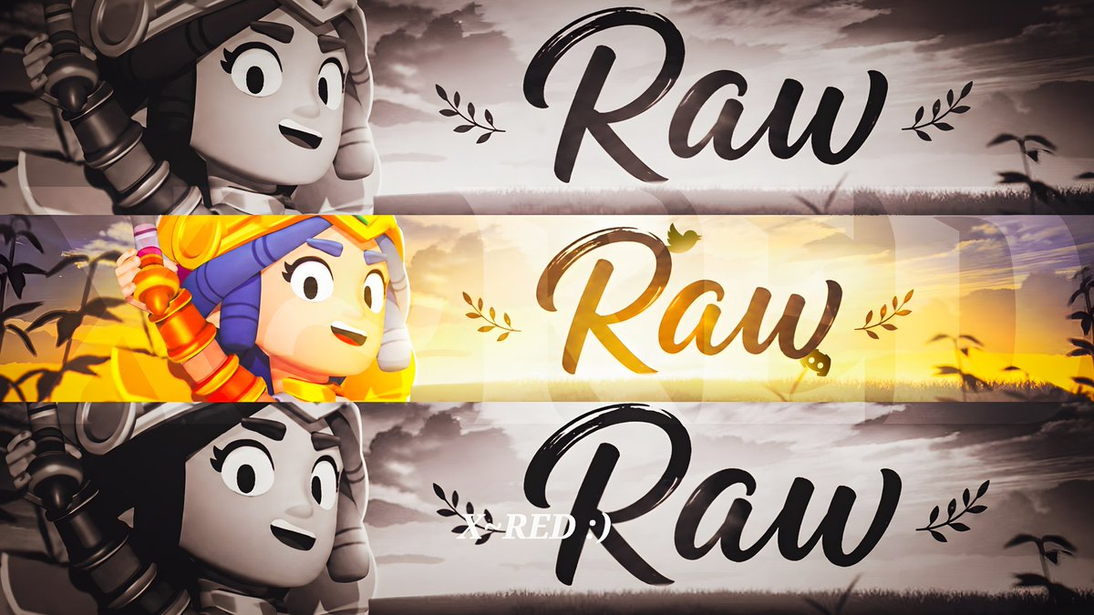 XRed28737's tweet photo. Did a YT banner for @Raw_BrawlStars  

( Open for work 🎨) 
#graphicdesign #banner #esportsplayer #design #BrawlStars https://t.co/q0loWGCUtQ