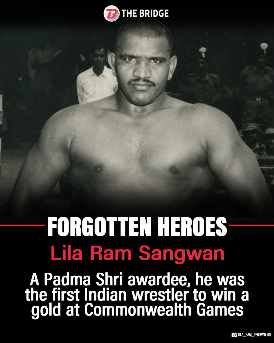 Jat_Ethnic's tweet photo. Lila Ram Sangwan (30 November 1930 – 11 October 2003) was an Indian freestyle wrestler from Mandola village in present-day Charkhi Dadri district, Haryana, and one of the pioneering figures in the history of Indian wrestling. 1/. https://t.co/rAhCX1Qu00
