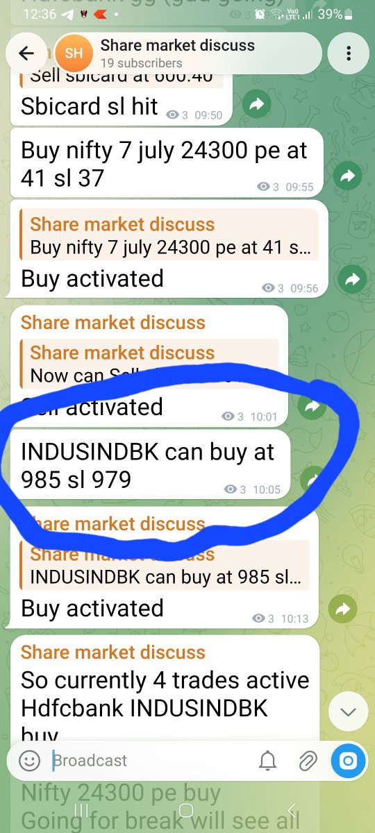 axehunt's tweet photo. Indusind bank today going gud shared trade in group https://t.co/owYkdtaKRO