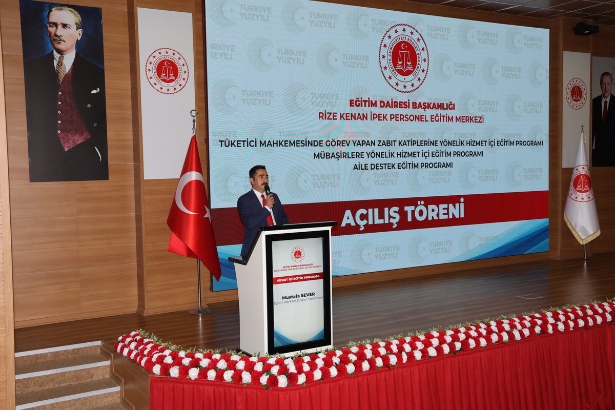 RizePem's tweet photo. Eğitim Dairesi Başkanlığınca Düzenlenen, 
2026 Yılı 5. Grup Aile Destek Eğitim Programı, 5. Grup Tüketici Mahkemesinde Görev Yapan Personeller İle 5. Grup Mübaşirlere Yönelik  Hizmet İçi Eğitim Programları Açılış Töreni Rize Kenan İpek Personel Eğitim Merkezinde Gerçekleştirildi. https://t.co/xYLuj2iePO