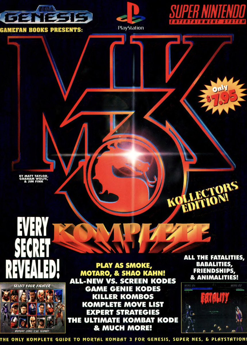 jamessmk's tweet photo. So here’s another funny story from the pre-#FGC days, right around the Mortal Kombat II/Fighter’s Edge era.

After we finished the Mortal Kombat II strategy guide, Matt Taylor left GamePro and went to work for GameFan magazine, which at the time was one of the premier gaming magazines for hardcore gamers.

With Mortal Kombat 3 on the horizon, Matt approached me and said he wanted Graham Wolfe, himself, and me to do another strategy guide, this time under the GameFan banner. The catch was that GameFan didn’t publish strategy guides yet. Matt’s idea was simple: we’d create the entire book ourselves, then walk into GameFan with a finished product they couldn’t refuse.

At the time, I was young, obsessed with video games, and would’ve written on a napkin if it meant getting another book published. So I agreed.

We busted our asses putting that guide together. A lot of talented people helped, including @AfroCole, Graham’s brother Alex, and several others who deserve credit. Shout-out to all of them.

Around that same time, GameFan owner Dave Halverson was dealing with financial problems. An investor from Metropolis Publishing, David Bergstein, stepped in to temporarily bail out the company, and the guide was eventually published through Metropolis.

The book sold well. Actually, it sold really well for a strategy guide in those days. Having the GameFan name attached to it definitely helped.

There was just one problem.

None of us got paid.

Anyone who wasn’t an actual GameFan employee worked for free.

When I confronted Matt, he told me not to worry that Graham and I were supposedly getting 80% of the profits once negotiations were finished.

There was only one tiny fucking problem with that story…

The book was already on store shelves.

Not long afterward, Matt got fired by David Bergstein. Suddenly the story changed. Now I was being told nobody was getting paid because Metropolis was being sued, and we just had to wait.

I didn’t buy a fucking word of it.

I even reached out to Graham and asked if he wanted me to represent both of us while I pursued the money. He politely declined, so I went after it myself.

That year, E3 had moved to Los Angeles.

I tracked down Metropolis Publishing’s office in Beverly Hills. Before I flew out, I did my homework. I ran a background check on David Bergstein and discovered his parents lived in Brooklyn just a short distance from where I lived in New York.

Before showing up in person, I tried doing things the professional way.

I faxed him.

I called him.

Over…

and over…

and over.

Nothing.

No replies.

So I did what James MK has always done when people think they can ignore him.

I showed up.

I walked into the Metropolis Publishing office. The receptionist immediately told me David wasn’t there.

I politely responded…

“Suck my dick.”

Then I walked past her anyway.

I found what looked like his office, opened the door…

…and there he was.

Sitting behind this ridiculous cast-iron desk with giant skulls on the posts. I almost laughed because the first thing that came to mind was Geese Howard. The whole setup looked like a Saturday morning cartoon villain’s office.

After exchanging some less-than-friendly introductions, I got straight to the point.

“I want my fucking money.”

David’s response?

He wasn’t paying because Matt Taylor had been double-dipping. working on books while employed by one of his competitors and that’s why Matt got fired.

I looked at him and said,

“What the fuck does that have to do with me and Graham?”

He actually sat there thinking about it for a minute before shrugging his shoulders and saying,

“Well… what am I supposed to do?”

So I answered.

“Your parents live in Brooklyn… right? I’ll pay them a visit.”

Funny how fast attitudes change.

Within minutes he cut me a check for $10,000.