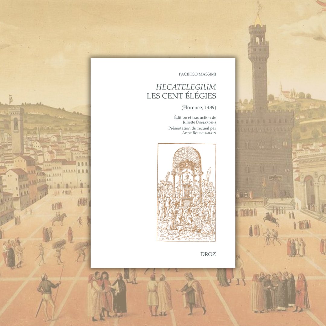 Librairie_Droz's tweet photo. Nouvelle parution        

Hecatelegium / Les cent élégies | Pacifico MASSIMI

Commandez l’ouvrage sur notre site ! https://t.co/nSR7ACiDbB

#renaissance #humanisme #firenze #rinascimento https://t.co/zm33SoyXBt