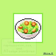 akifato8's tweet photo. #サラダ記念日 #ドット絵 #pixelart https://t.co/ORFGmkuV9g