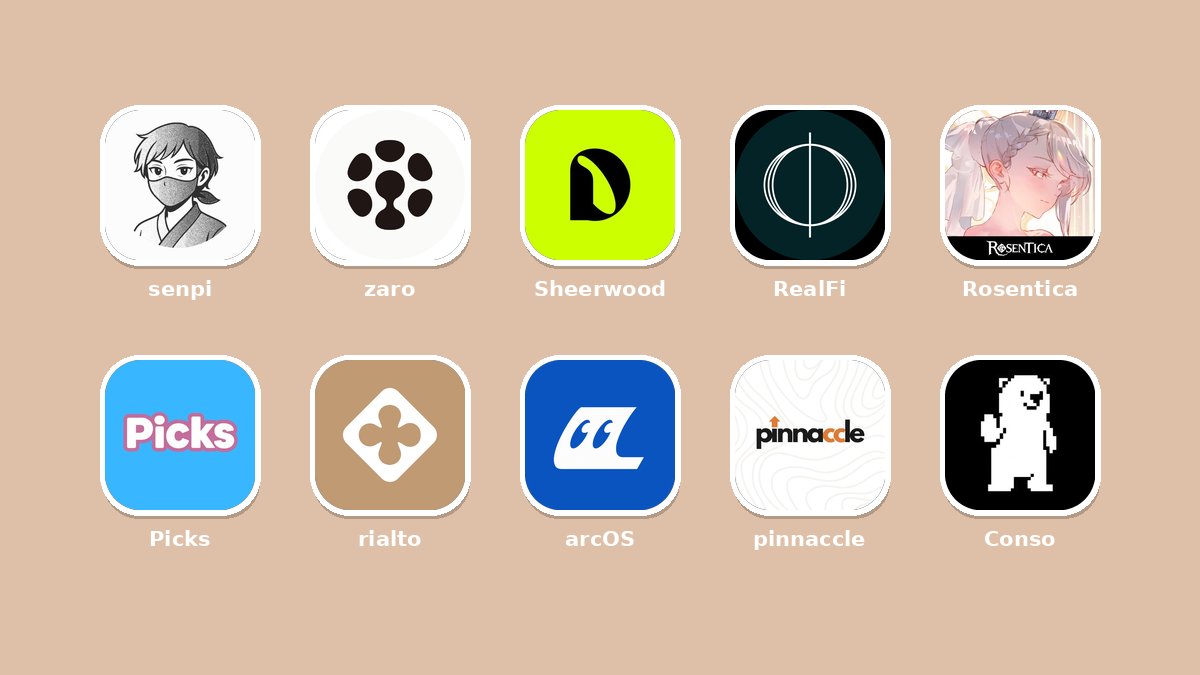 Gyokeres_eth's tweet photo. Starting a series of early projects where I will share the most recent projects that appeared on X that might have some potential

Maybe 1 or 2 posts a week depending on the amount of interesting projects that pop up on my radar

Early projects pt.1

> @senpi_ai - Running Hyperliquid strategies

> @getzaroai - Build apps and agents with one prompt

> @Sheerwood_ - Bonding curve token launcher on Robinhood

> @realfi_co - New stablecoin

> @Rosentica - Compete with Real-World TCG Cards

> @picksdotrun - The first prediction market on Solana where you create the markets

> @rialto_xyz - onchain spot exchange to trade crypto, equities, ETF's and commodities

> @thearcosai - Autonomous AI on @arc 

> @pinnaccle_xyz - Strategy infra with automated execution and settlement visibility on
@CantonNetwork 

> @conso_xyz - Reputation layer on @SuiNetwork