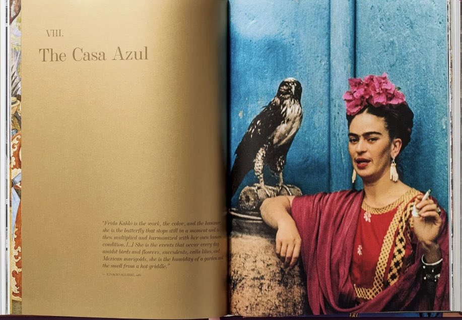 FrankMalfitano's tweet photo. BOOK OF THE DAY: Since legendary #MexicanArtist #FridaKahlo was born this day in 1907 here’s a typically well produced volume from #Taschen looking at her life & art https://t.co/TZJ1h4zwtB