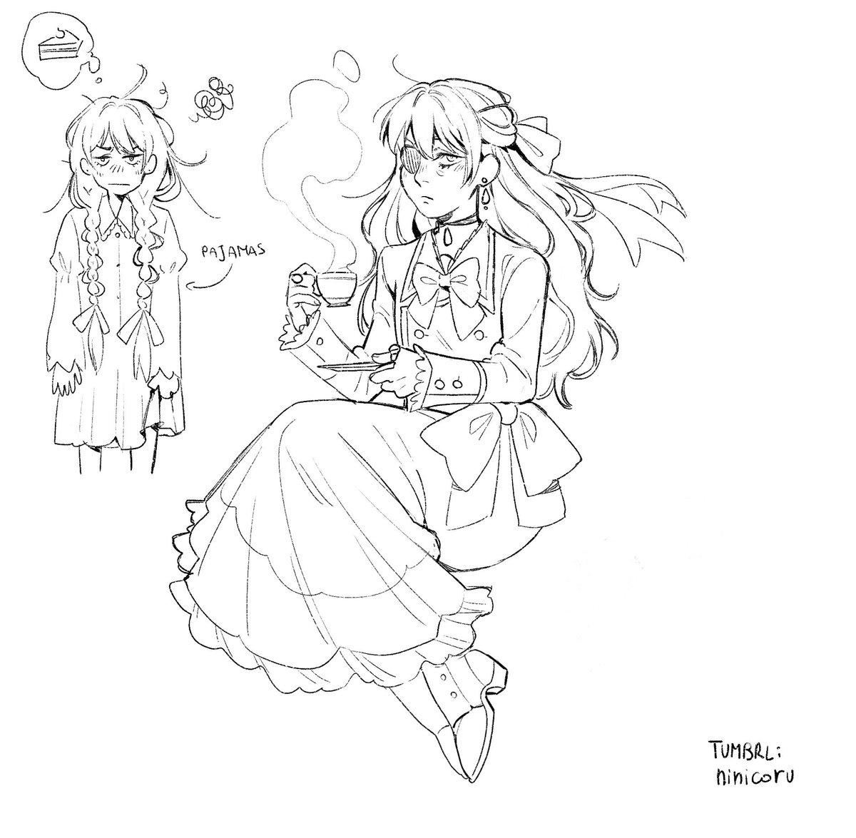 Nini_ninicoru's tweet photo. Genderbend Ciel and Sebastian 🥴💫
#blackbutler
#kuroshituji
#genderbend
#femciel
#femsebastian
#sketch https://t.co/mtfjUcfmU1