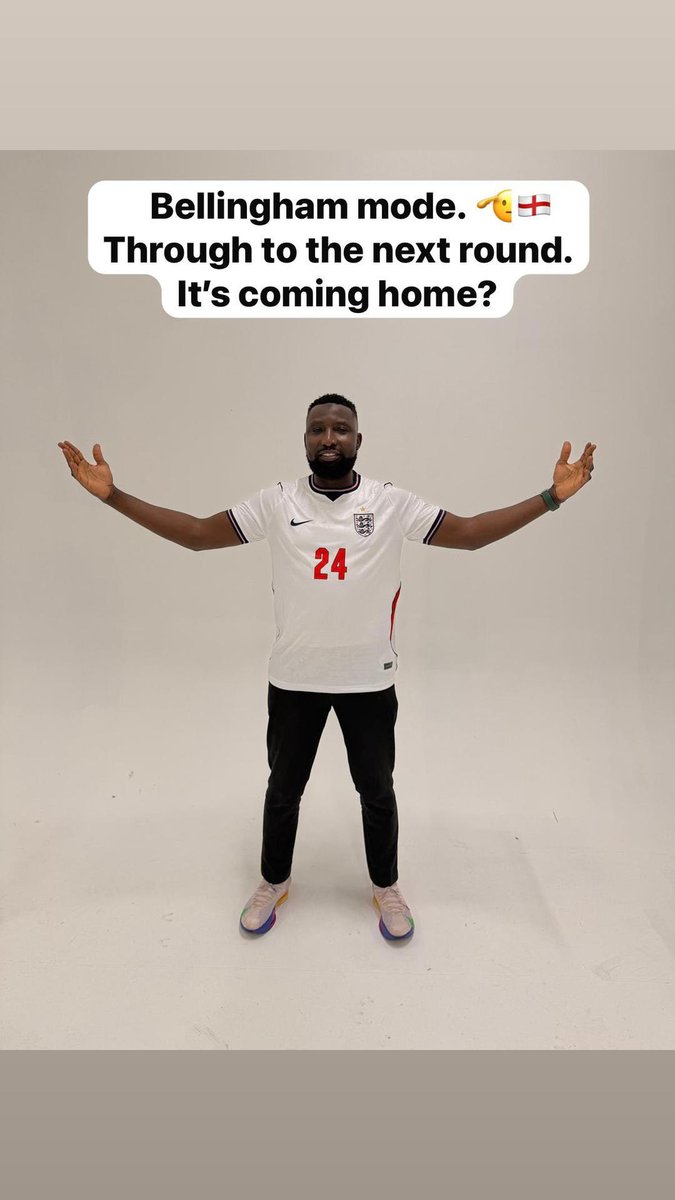 zakleo's tweet photo. Bellingham celebration activated. 😮‍💨🏴󠁧󠁢󠁥󠁮󠁧󠁿 England are through! #ThreeLions #WorldCup https://t.co/ohX7Pkxp4i