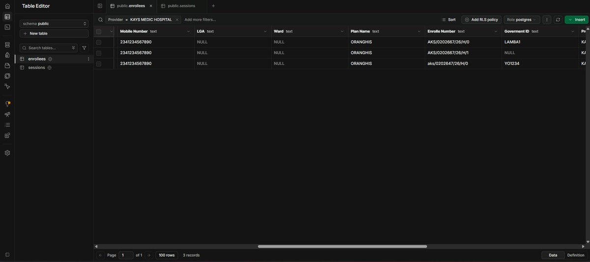 uiuxmk's tweet photo. This is how the table on supabase looks like btw... https://t.co/ovN6mBuJBz