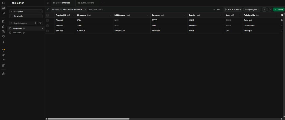 uiuxmk's tweet photo. This is how the table on supabase looks like btw... https://t.co/ovN6mBuJBz