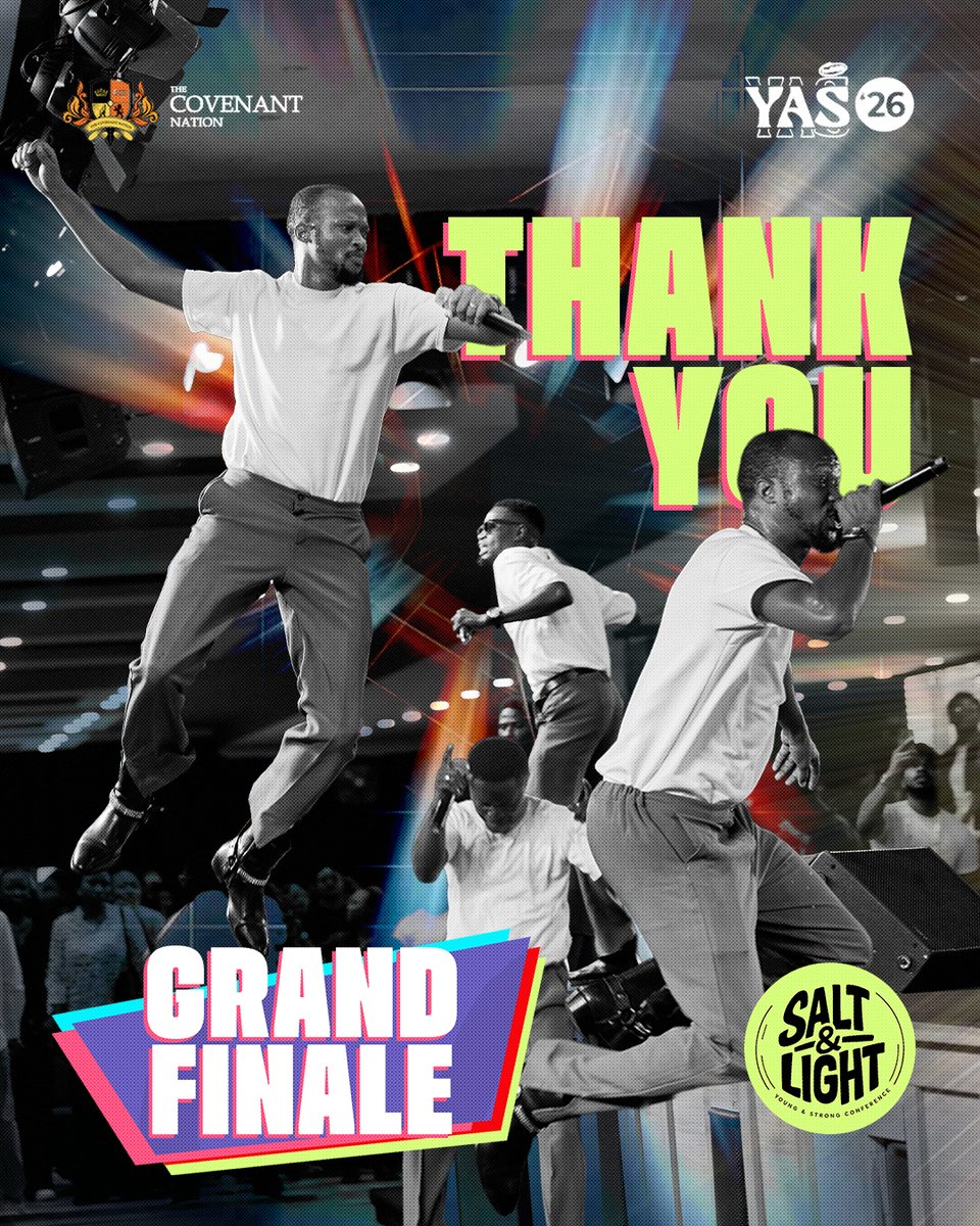 yasconference's tweet photo. YAS 2026 is officially a wrap! 🎬😭❤️‍🔥

Thank You, Jesus, for Day 4.

To everyone at Iganmu and streaming globally, thank you for making it unforgettable.

We came seeking and left activated. See you July 1 to 4, 2027! 🙌🏾🔥

#YAS26 #YoungAndStrong #SaltAndLight #YAS27 https://t.co/D1SYRJH4La