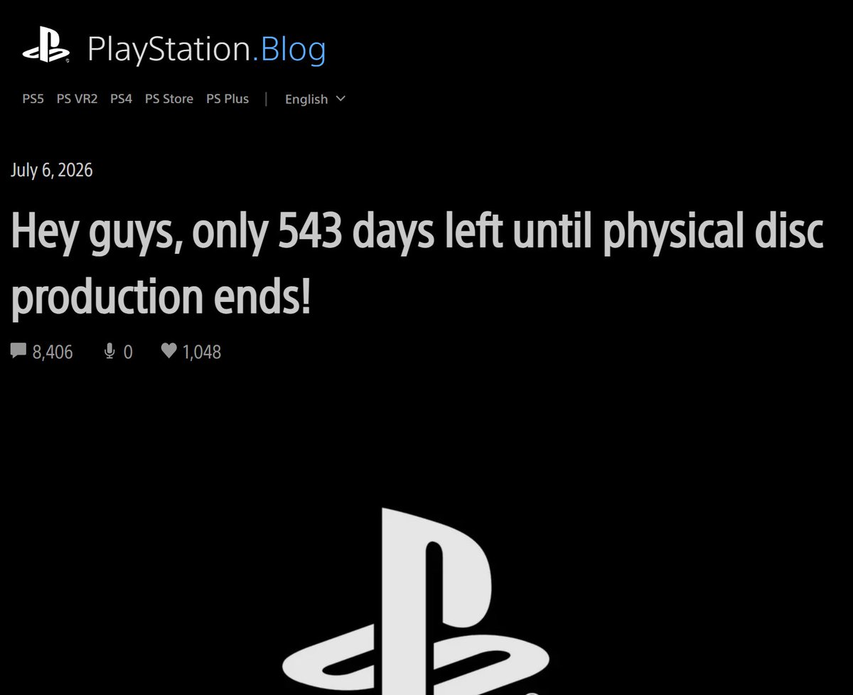 eligiby's tweet photo. Hard 😭
#Playstation #PhysicalDisc https://t.co/4v423ZrqFH