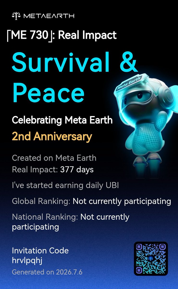 odex001's tweet photo. 「ME 730」: Real Impact I’ve started earning daily unconditional basic Income and helping more people do the same. Create your impact with us and win up to $20,000 in rewards! Join here:... Read more:
https://t.co/Ew2EoLLYOz https://t.co/h30PAWO2UM