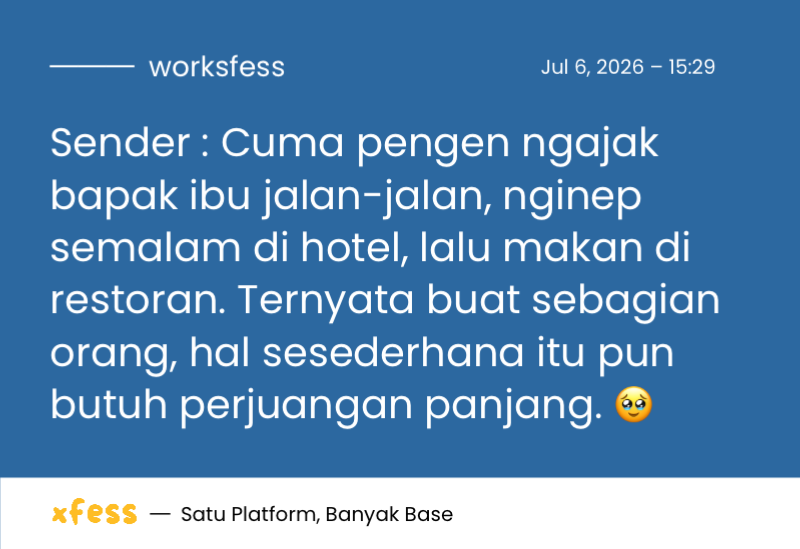 worksfess's tweet photo. Sharing dong guys…

Apa “wishlist” terbesar kalian yang belum bisa diwujudkan meski udah work! bertahun-tahun? https://t.co/tpRmkOkntz