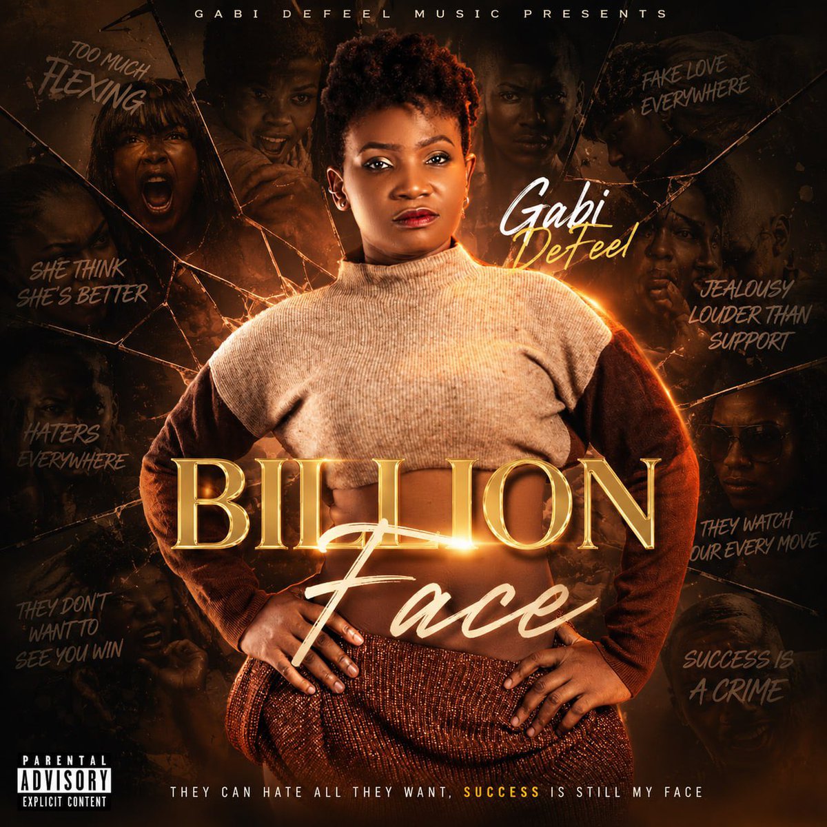 Mediaconnectgh_'s tweet photo. After a long pause, she returns with fire in her voice and gold in her posture. The cover says it all: surrounded by whispers of “fake love everywhere”, “they don’t want to see you win”, “haters everywhere”… but gabidefeel? She’s still standing. Still shining. https://t.co/KgaqXNFqsm