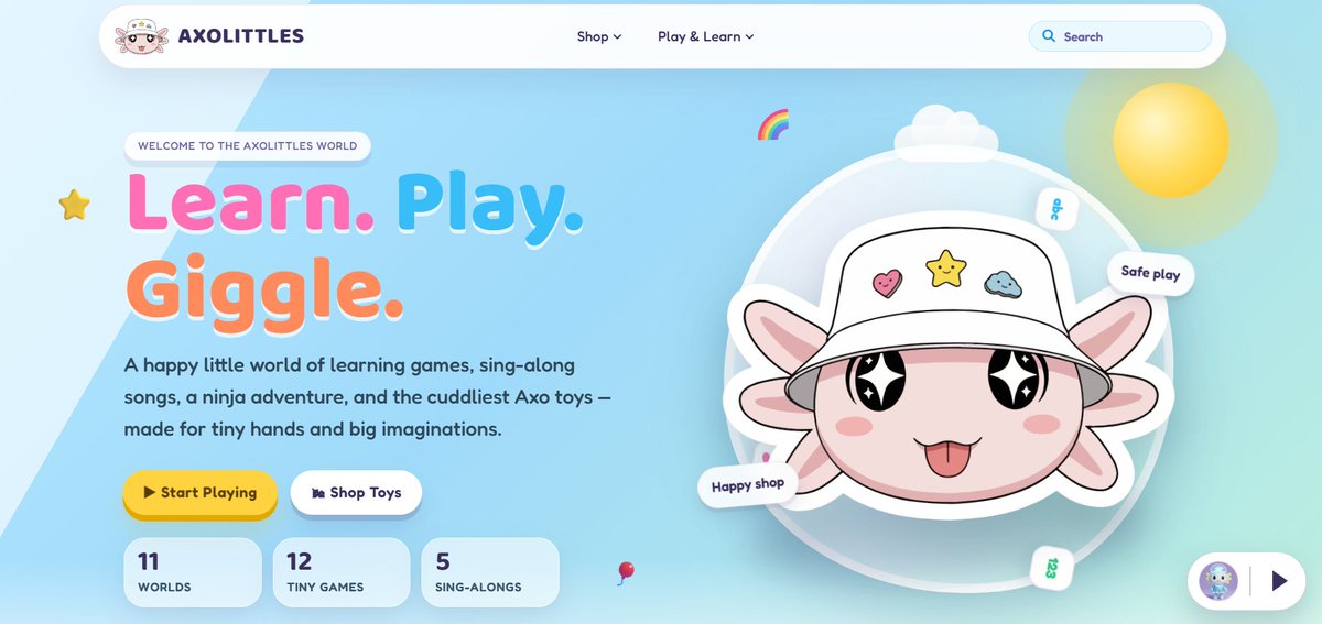 AxolittlesNFT's tweet photo. The upgraded https://t.co/5PfN8GZX1C is live. ✨

We’ve refreshed the website with a cleaner experience, more interactive sections, and more fun games to explore.

A better home for Axolittles.

A stronger start for what comes next.

Go check it out. 🫧 https://t.co/o9bOFQ36hW