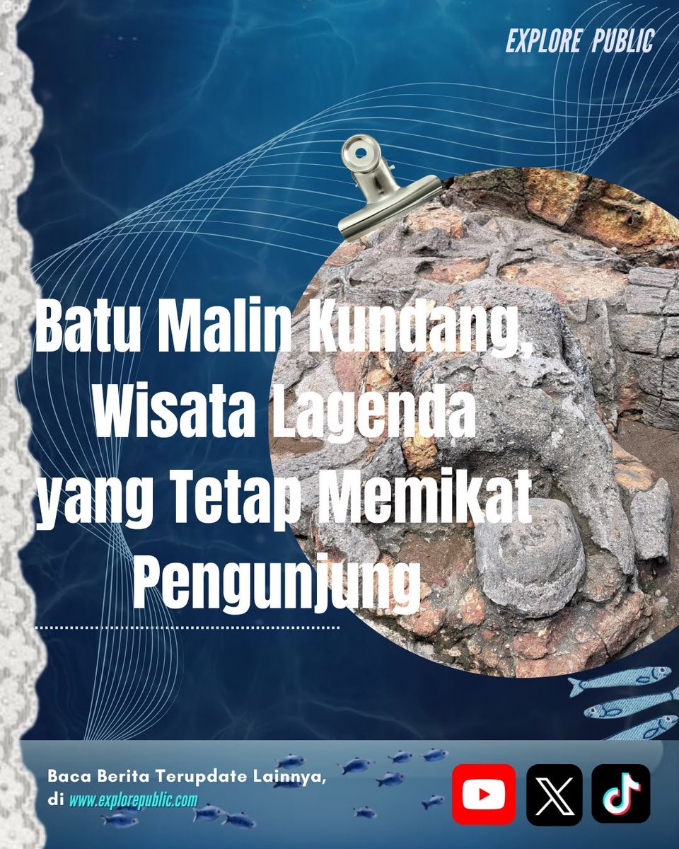 ExplorePublicc's tweet photo. Batu Malin Kundang di Pantai Air Manis, Padang, tetap menjadi destinasi wisata populer yang memadukan keindahan alam dengan legenda rakyat Minangkabau yang sarat pesan moral.

baca selengkapnya : https://t.co/oSP1tJKibF

#MalinKundang #WisataSumbar https://t.co/lSlysoRbzY