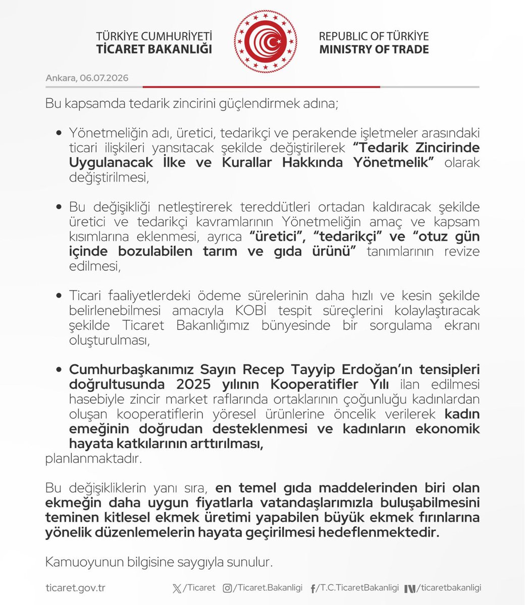 erdemlitso1's tweet photo. Perakende ticarette uygulanacak ilke ve kurallar hakkında yönetmelikte değişiklik çalışmaları başlatılmıştır.  
Detaylar için: https://t.co/B9Ox9xpkLl https://t.co/l25orsMkND