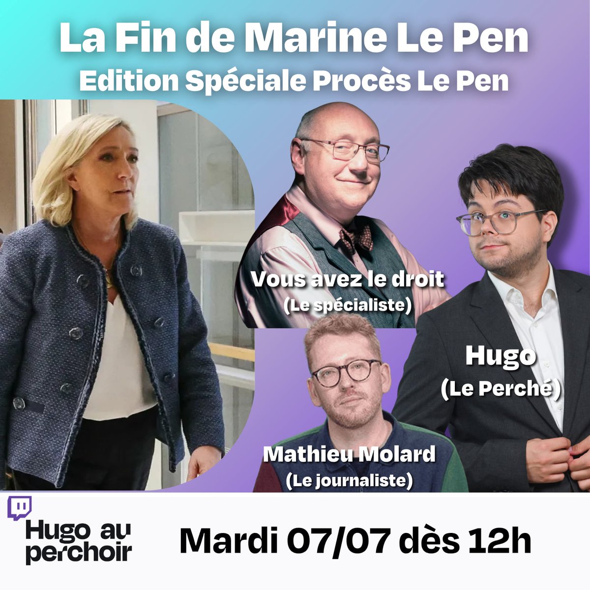HugoCouturier's tweet photo. RDV demain du coup 😁
Avec @vousavezledroit et @MatMolard ! https://t.co/AWH5sLJ2PX