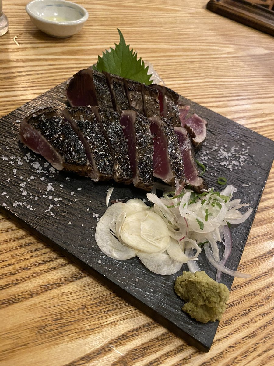neochahime's tweet photo. カツオのたたき🐟 https://t.co/uvpobWxK6b