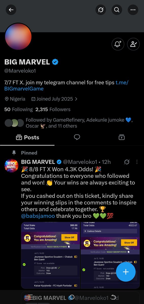 itzprisonbreak's tweet photo. @Marveloko1 Done 

8146092926 

OPay 

Salihu Muhammad 

May light and success continue to filled your affairs. https://t.co/wyPFeYZsWZ