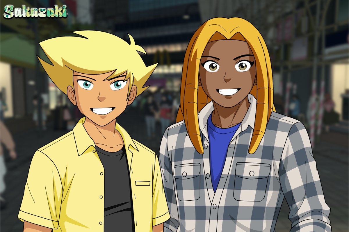 SakazakiSan2024's tweet photo. Fanart of Jimmy and Gus Jr. from Amazing Spiez Series. Who likes their new duds and their new style? 

Gus Jr and Jimmy (C) by Marathon Media
Drawn by Peter Sakazaki
DO NOT COPY WITHOUT CONSENT

#amazingspiez #fanart #boys #badboys #totallyspies https://t.co/mLndlSiEHE