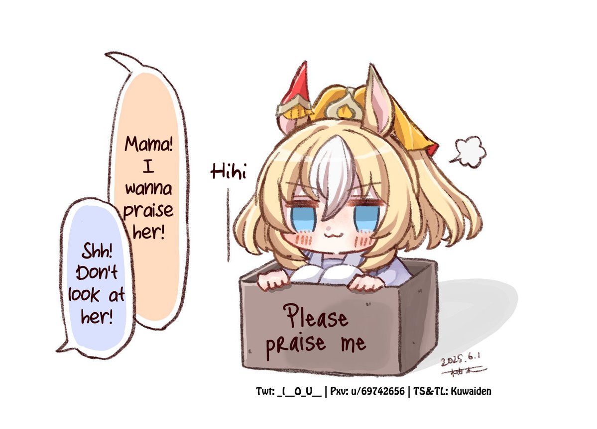 Kuwaiden's tweet photo. Durandal Waiting for Praise (Repost) by @_I__O_U__ 

Such a cruel parent and child

#ウマ娘 #Umamusume 
#ウマ娘英訳 #UmaTranslations https://t.co/kBwVhZLRKd