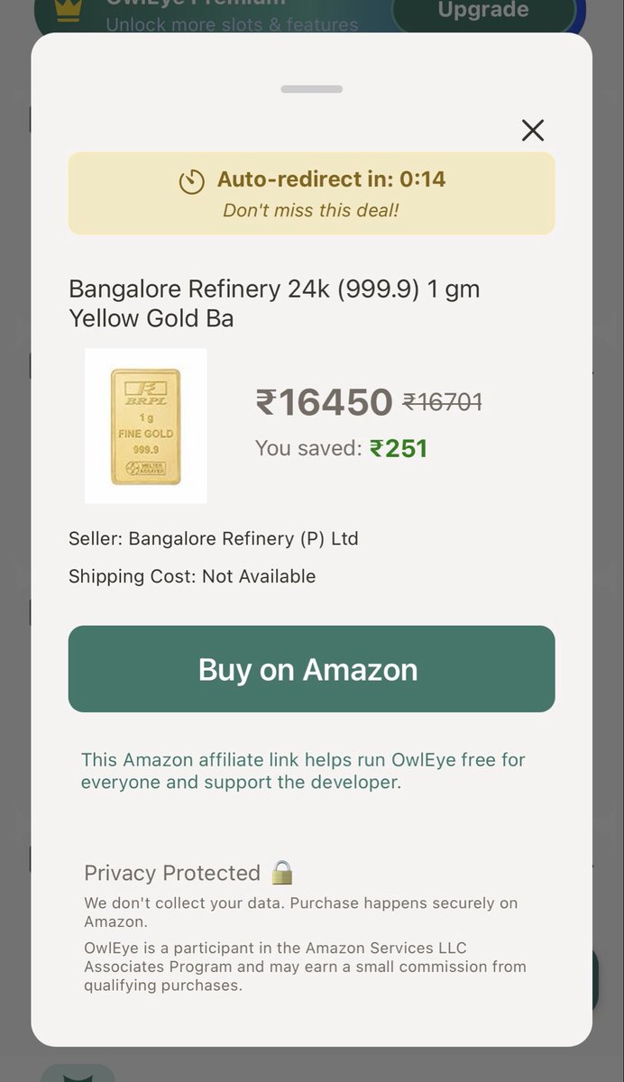 OwleyeDeals's tweet photo. Love this ? Install @theowleyeapp to save big on Amazon 

You are quietly overpaying on Amazon. OwlEye helps you to save more on Amazon. 

Happy wallet! Happy you! https://t.co/tg9DiccehS
