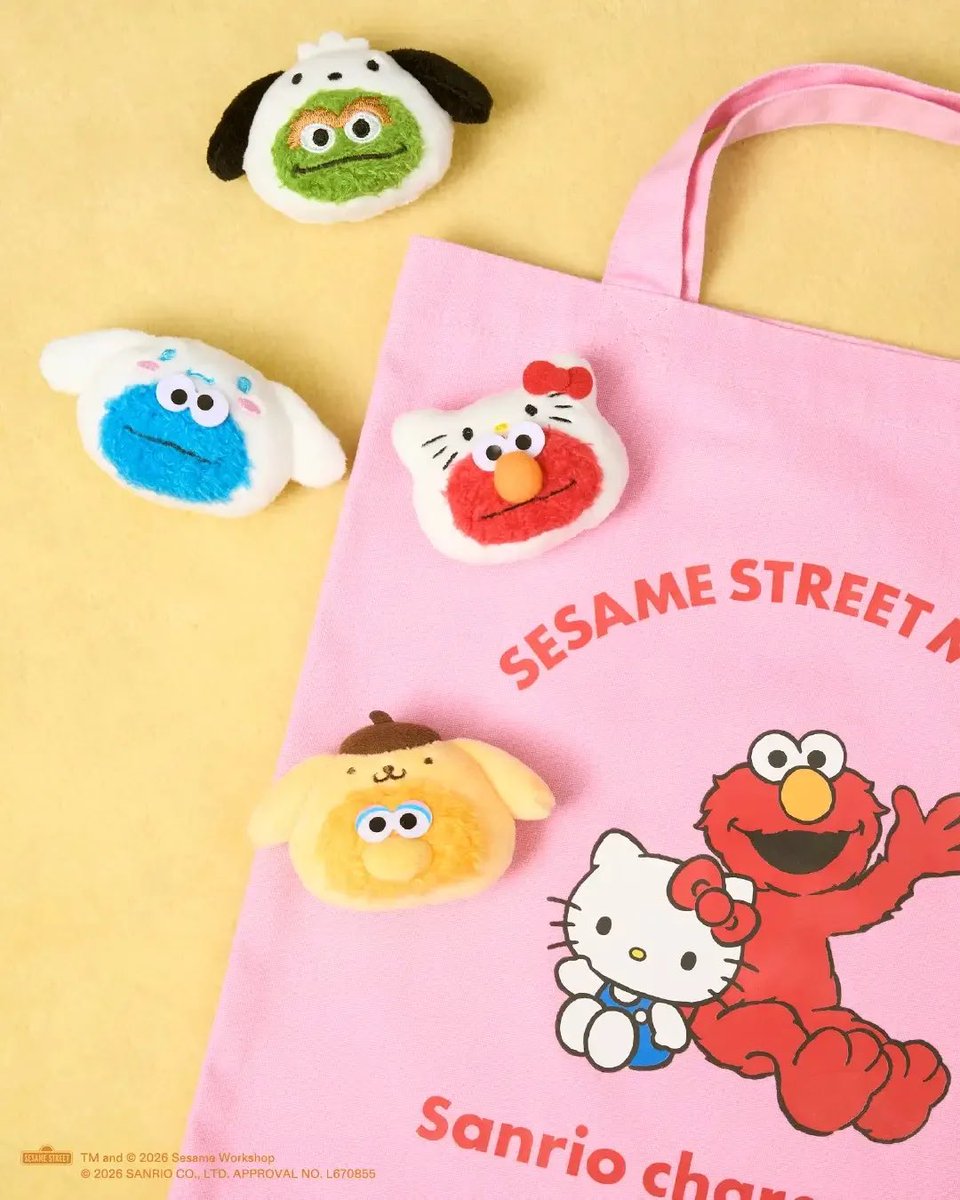 sanriodaily's tweet photo. sanrio x sesame street 💫 https://t.co/CWNjmj1bkJ