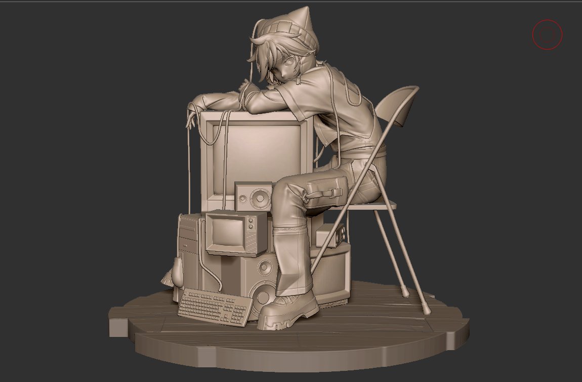 Zeiji_K's tweet photo. The stand-alone figure of Len is at 42 pieces rn 😊

#鏡音レン #VOCALOID #ZBrush https://t.co/9PgyOqEQfm