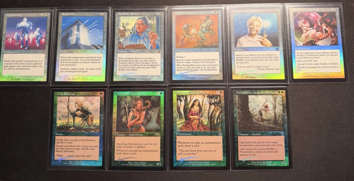 Tobbao's tweet photo. Highlights from the enchantress deck #sinkpisser #mtg https://t.co/k6cZlqxwxt